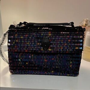Kurt Geiger Multicolor Sequin Shoulder Bag🖤💜💙🩷